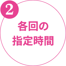 2 各回の指定時間