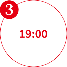 3 撮影会参加の受付終了 19:00
